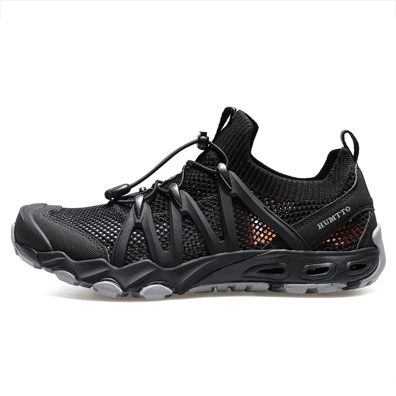 HUMTTO Summer Hiking Shoes for Men Breathable Beach Water Sneakers Man 2022 Sports Trekking Outdoor Shoes Casual Sandals Mens