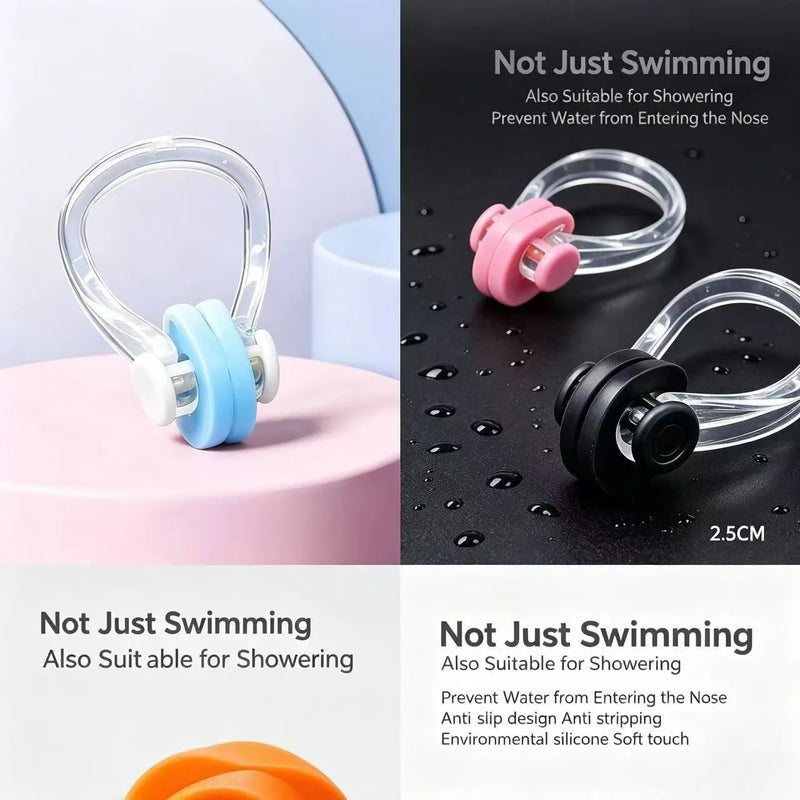 Nose Clip Swimming Specialized Adult Soft Male and Female Universal Silicone Anti Slip and Anti Choking Water Professional Sport