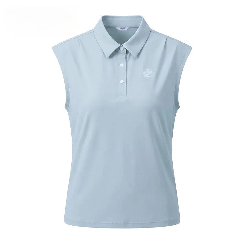 PGM Women's Golf Vest Spring and Summer Sports Pullover Shirts Top YF892