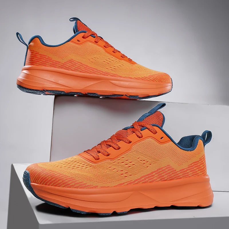 Mens Running Shoes New Luxury Design Mesh Breathable Sneakers Competition Anti Slip Fashion Training Tennis Shoes for Men