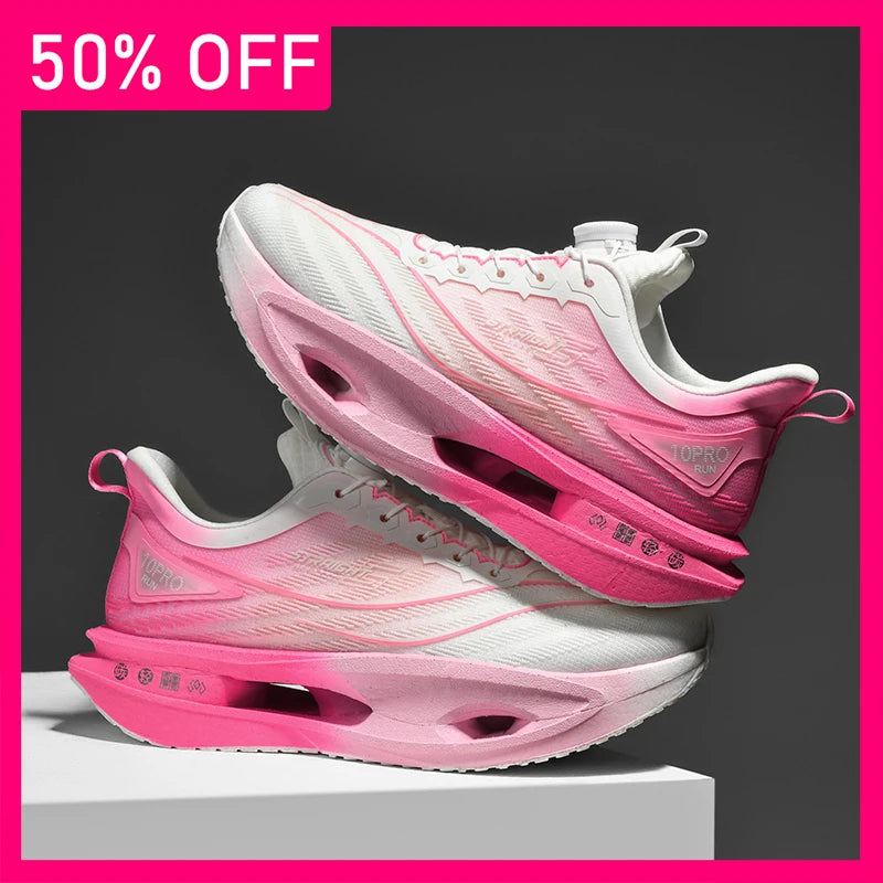 Womens Running Shoes 2026 New Luxury Design Breathable Lightweight Cushioning Training Outdoor Fitness Fashion Sports Shoes