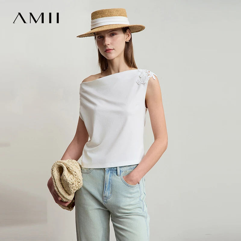អាវយឺត Amii Minimalist Casual សម្រាប់នារី រដូវក្តៅ ឆ្នាំ២០២៥ អាវក្រៅការិយាល័យថ្មី ដៃវែង ដៃខ្លី កអាវធំ 12522154