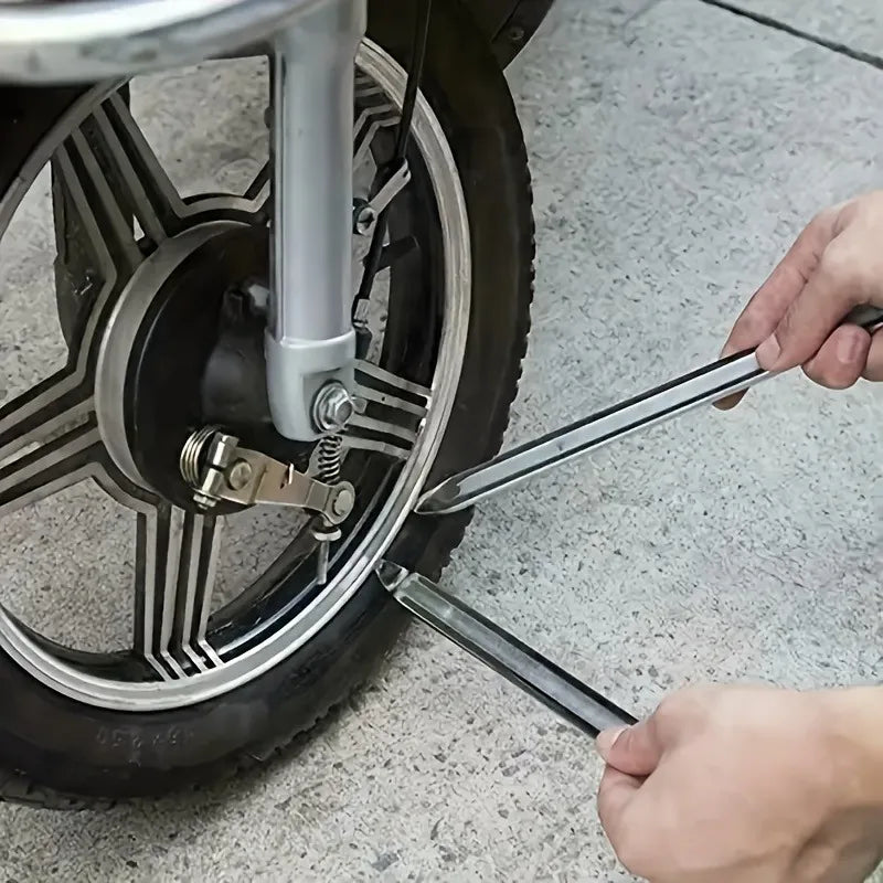 1pc Steel Tire Lever Tool,Suitable for Bicycle,Motorcycle Replacement,Anti-Rust Coating,Universal Tire Repair Essential Tool.