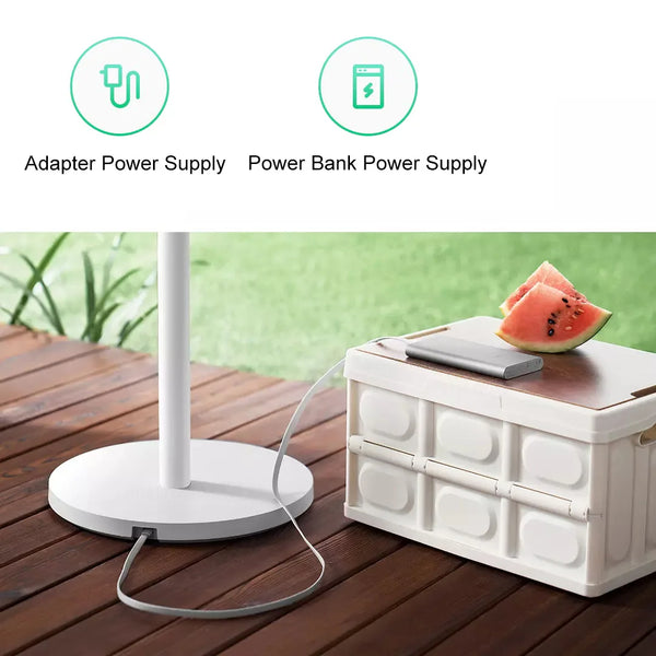 MIJIA Smart DC Frequency Conversion Standing Fan 1X Upgraded Version，Support Power Bank Power Supply，Support MIJIA APP