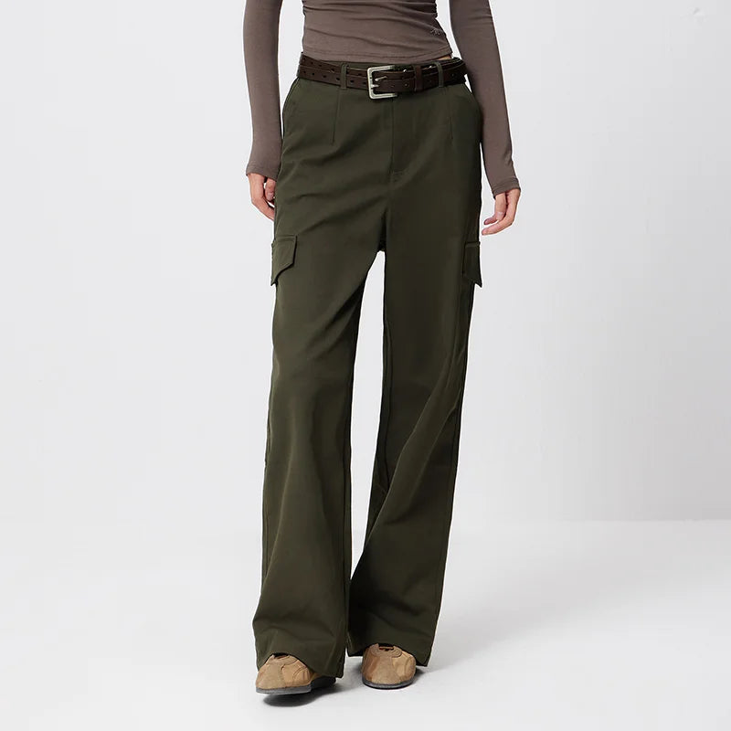 Semir Cargo Pants Women 2026 Spring Ins Trendy Streetwear Wide Leg Casual Comfortable Versatile Long Trousers