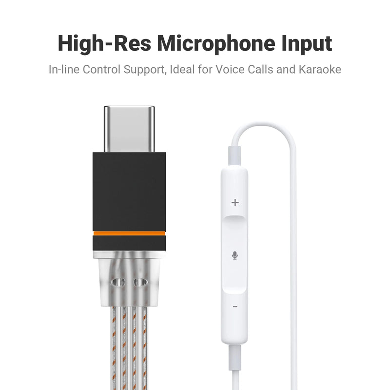 ឧបករណ៍ពង្រីកសំឡេងកាស Fosi Audio D2 USB DAC ធ្វើពីអាលុយមីញ៉ូម គាំទ្រអាដាប់ទ័រ USB-C ទៅ 3.5mm បញ្ចូលមីក្រូហ្វូន បន្ទះឈីប CX31993