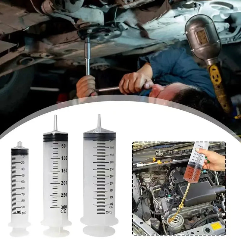 Large Wide Mouth Plastic Syringe Reusable Measuring Injector For Car Oil Extraction Glue Dispensing Pet Feeding Lab Enema Liquid
