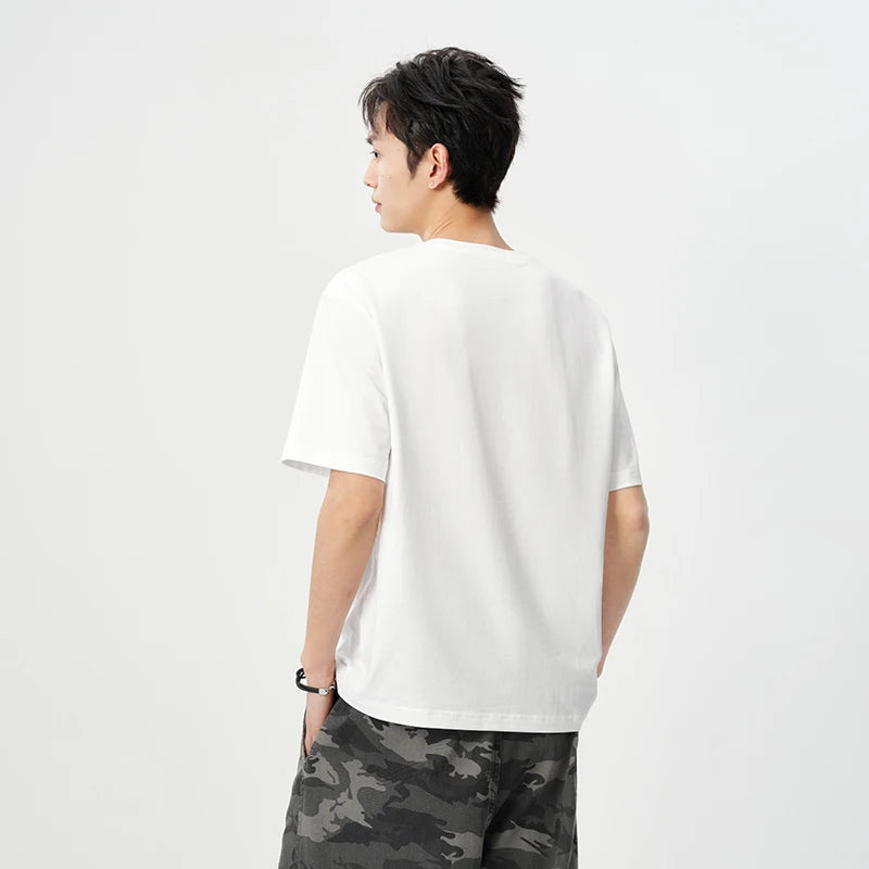 Semir Men Tshirt Embroidered Round Neck Knit Short Sleeve 2026 New Casual Fashion Soft Comfortable Daily Top Wear