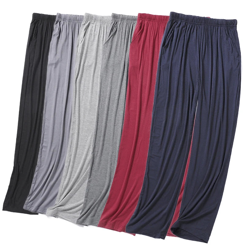 Spring Summer Men Sleepwear Pant Plus Size Sleep Bottoms Women Modal Cotton Nightwear Pajama Pants Lounge Home Wear Trousers