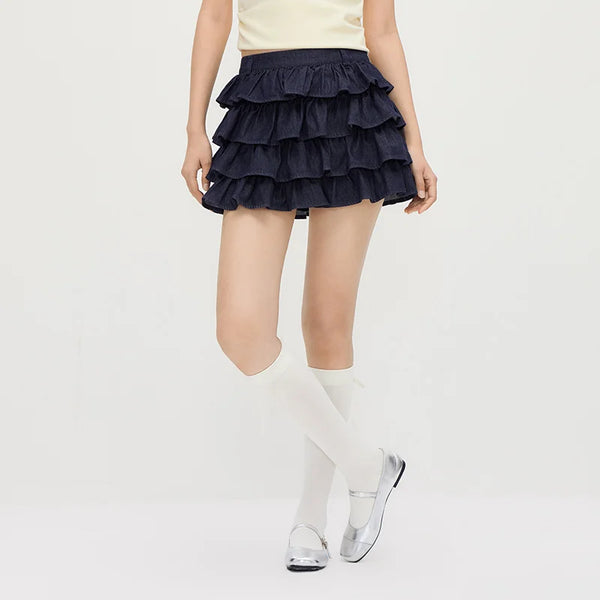 សំពត់នារី Semir ខោខូវប៊យរោម រ៉ូបនំខេក ឡូយទាន់សម័យ Y2K តូចគួរឲ្យស្រលាញ់ ម៉ូដទាន់សម័យរដូវក្តៅ ឆ្នាំ២០២៦