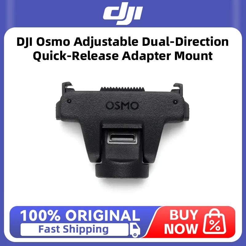 DJI Osmo Adjustable Dual-Direction Quick-Release Adapter Mount for DJI Osmo 360 II / Osmo Nano / Osmo Action 6