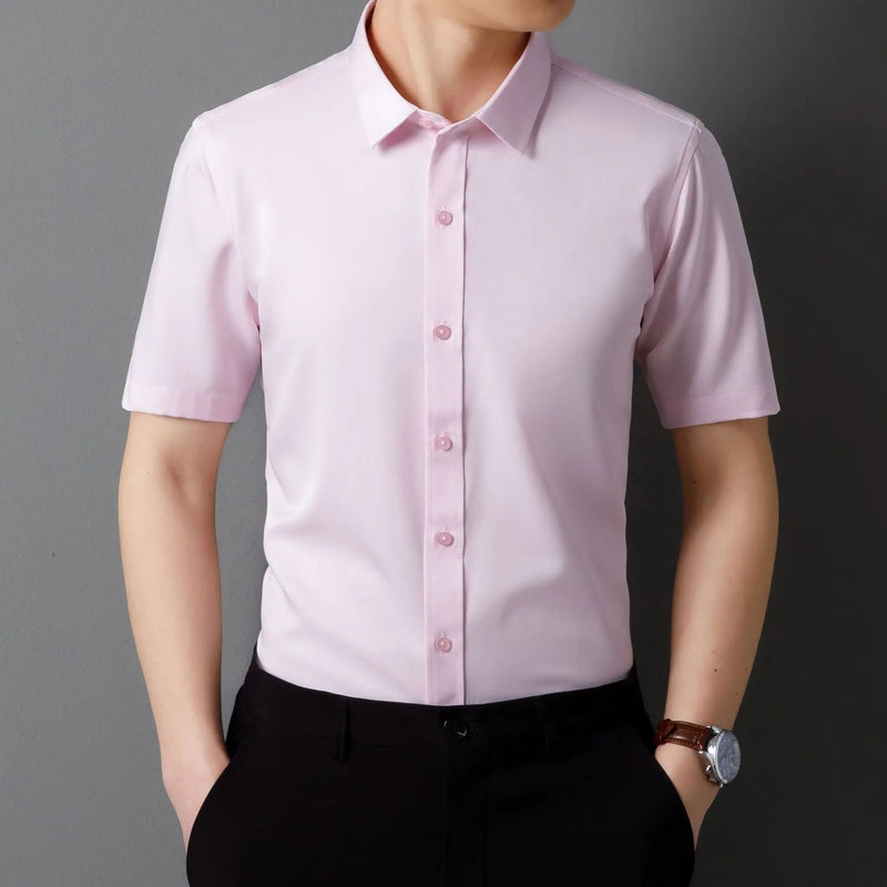 Deep Purple Men's Dress Shirt, Perfect for Weddings, Parties, Business Events, and Performances. White,Black,Blue,Red,Gray,Pink.