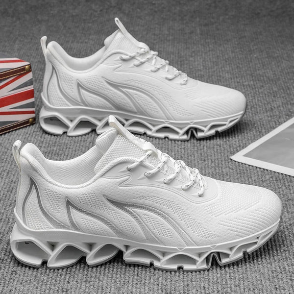 Men's absorb shock Race Running Shoes Four Seasons New Mesh Breathable Light casual Sports Shoes Student Outdoor Speed sneakers