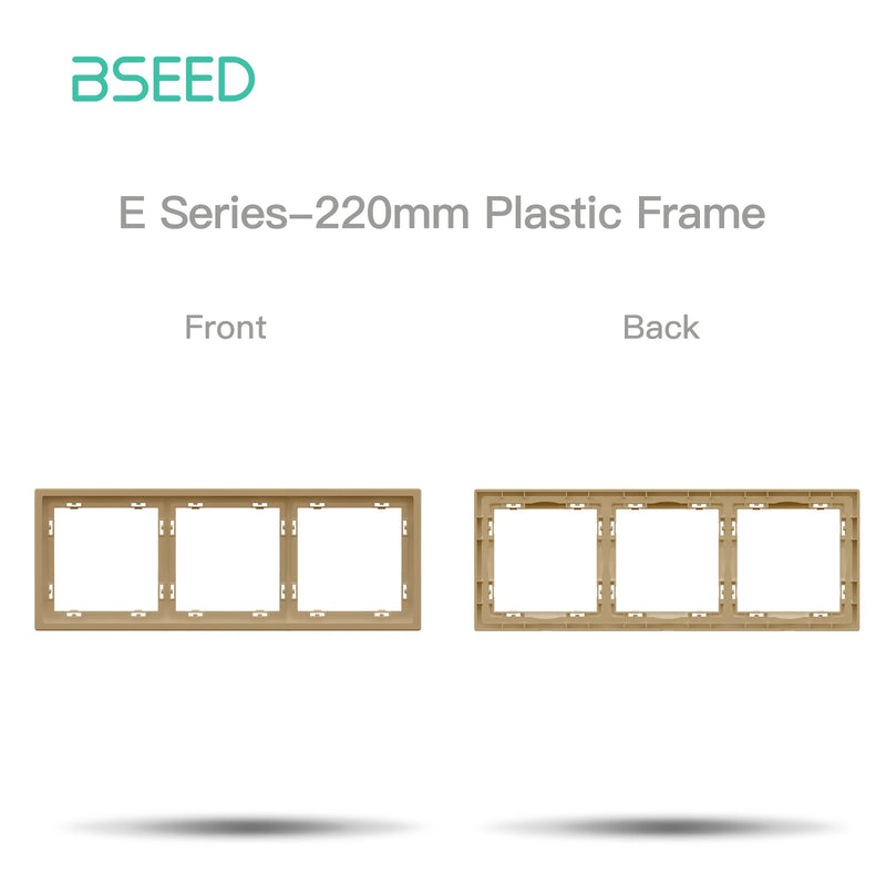 BSEED E Series Button Light Switch 1/2Gang 1/2Way USB Type-C Socket Module Part Internet TV Socket DIY Part 80mm Plastic Frame