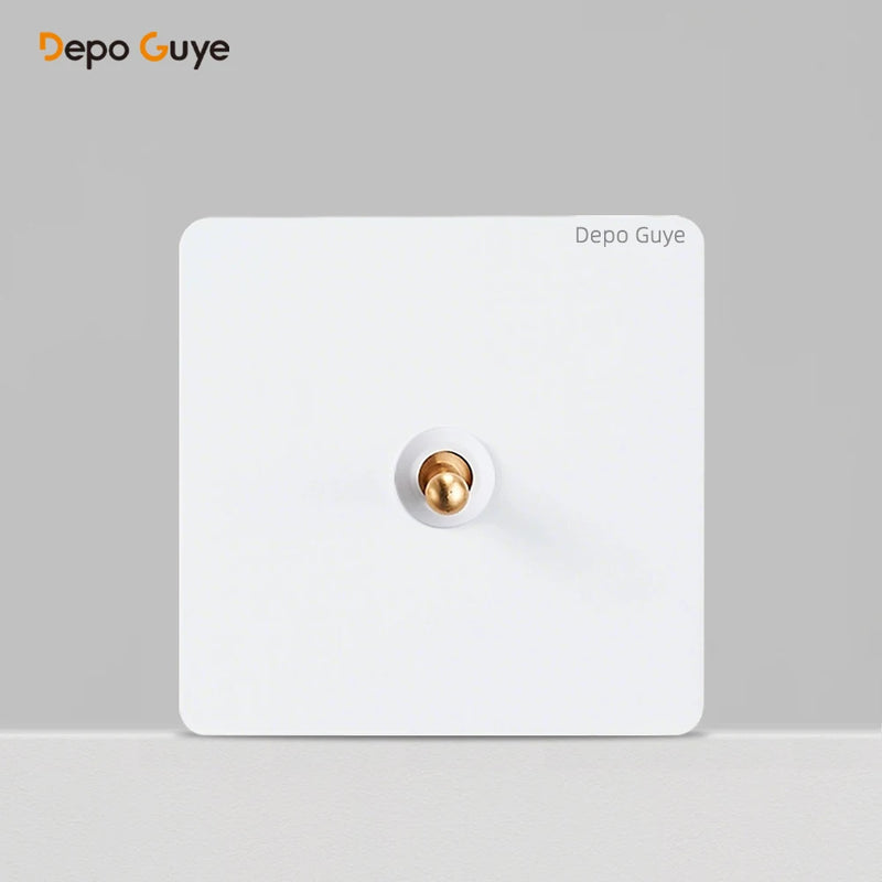 Retro Metal Wall Light Toggle 1 2 Gang 3 Way Switch EU FR Russia Vintage Brass Lever Stainless Steel Switch Panel For Home