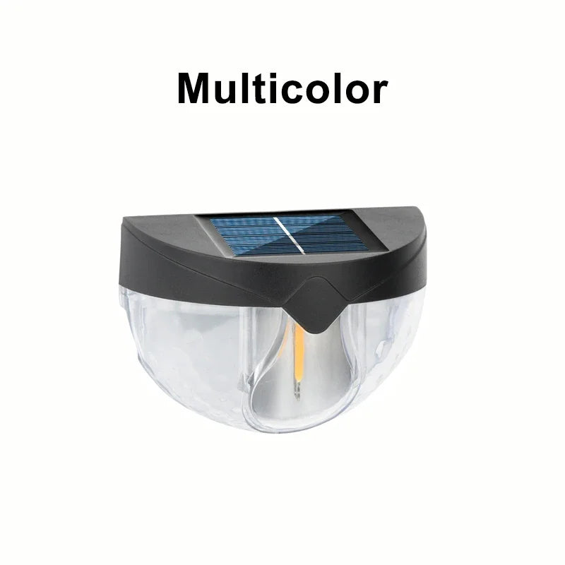 Solar Powered Outdoor Lights IP44 Waterproof Garden Decorative Solar Fence Lamp for Porch Yard Garden Fence Path