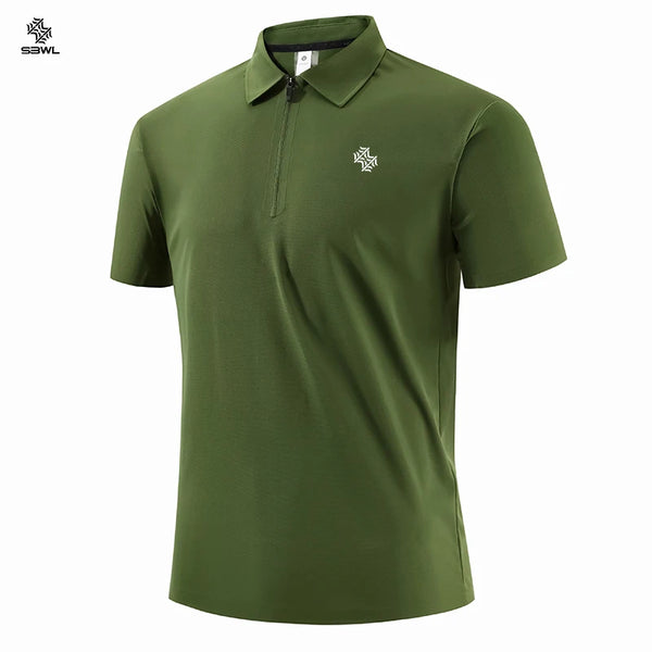 SBWL Outdoor Sports Running Exercise Golf High Quality Seamless POLO Short Sleeve T-Shirt Office Leisure Short Sleeve Base Shirt