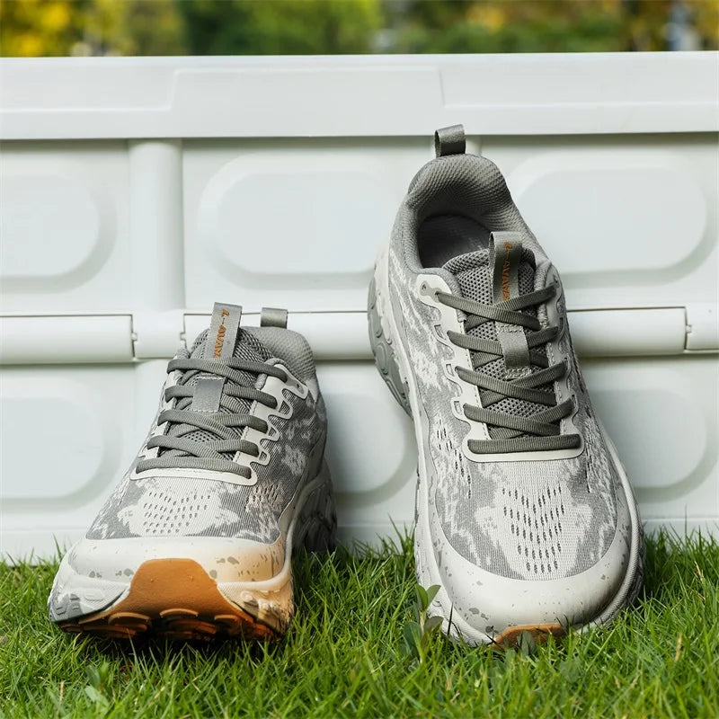 Men Women Wide Toe Box Casual Sneakers Breathable Mesh Cushion Platform Shoes Lightweight Wide Fit Athletic Walking Sport Shoes