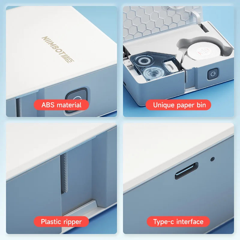 Niimbot N1/B18 Thermal Transfer Label Sticker Printer Mini Label Maker With Ribbon PET Papers For Jewelry Store Cable Cosmetics