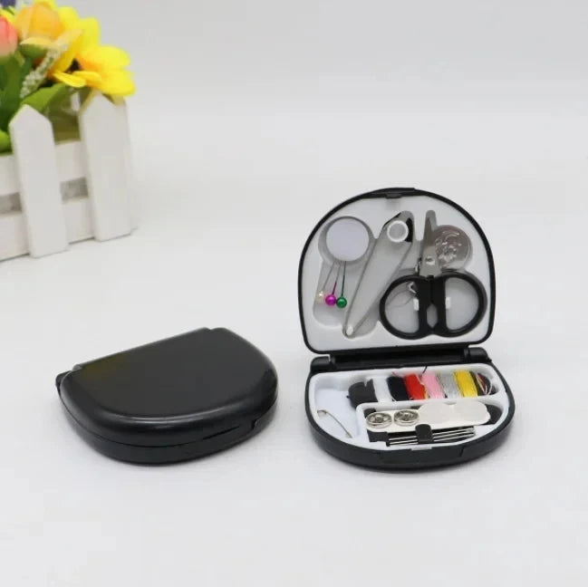 1set Mini Needle And Thread Box Portable Small Needle And Thread Kit Sewing Tool Combination Set, sewing kit, sewing tools.