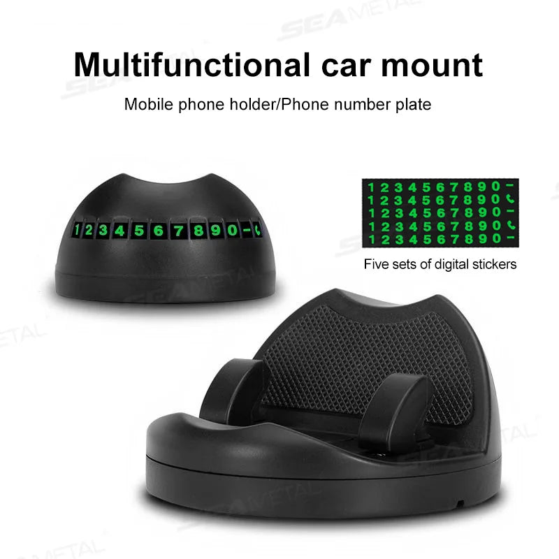 SEAMETAL Universal Car Dashboard Phone Holder Reusable Silicone Phone Mount Anti-Slip Pad Mat Phone Holder for Car Accessories
