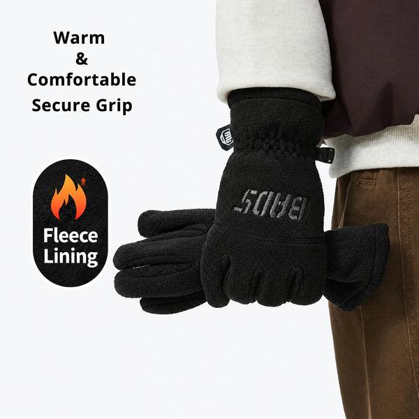 ស្រោមដៃកីឡា Li-Ning Unisex BADFIVE ធ្វើពីប៉ូលីអេស្ទ័រ រោមចៀម រដូវរងា ទន់ ក្តៅ ប្រើប្រាស់ជាមួយអេក្រង់ប៉ះ ASGW033
