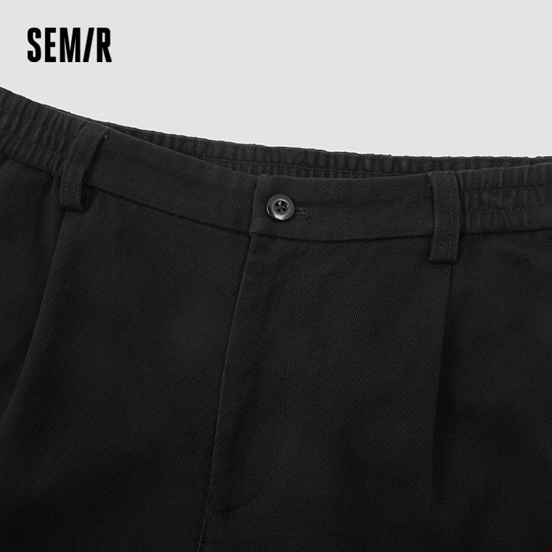 Semir Men Casual Pants Brushed Fabric Versatile Loose Fit Straight Leg 2026 New Winter Daily Wear Urban Casual Style