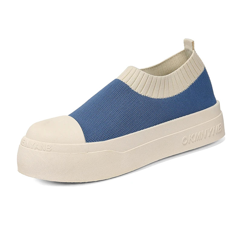Men's Socks Mesh Thick Sole Casual Shoes Four Seasons Breathable Lightweight Soft-Sole Outdoor Walking Shoes Sports Board Shoes