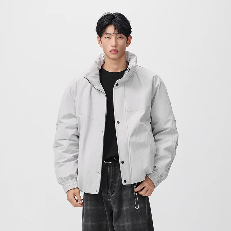 Semir Men Down Jacket 80 Percent Down Fill Raglan Sleeve Stand Collar Oversized Fit Modern Style 2026 New Winter Daily Wear