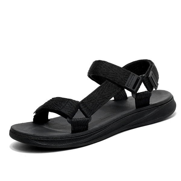 Thick Soles Platform Bottom Sandals Men Summer Adjustable Open Toes Sandals With Velcro Strap Teenager Sandal Soft Lightweight