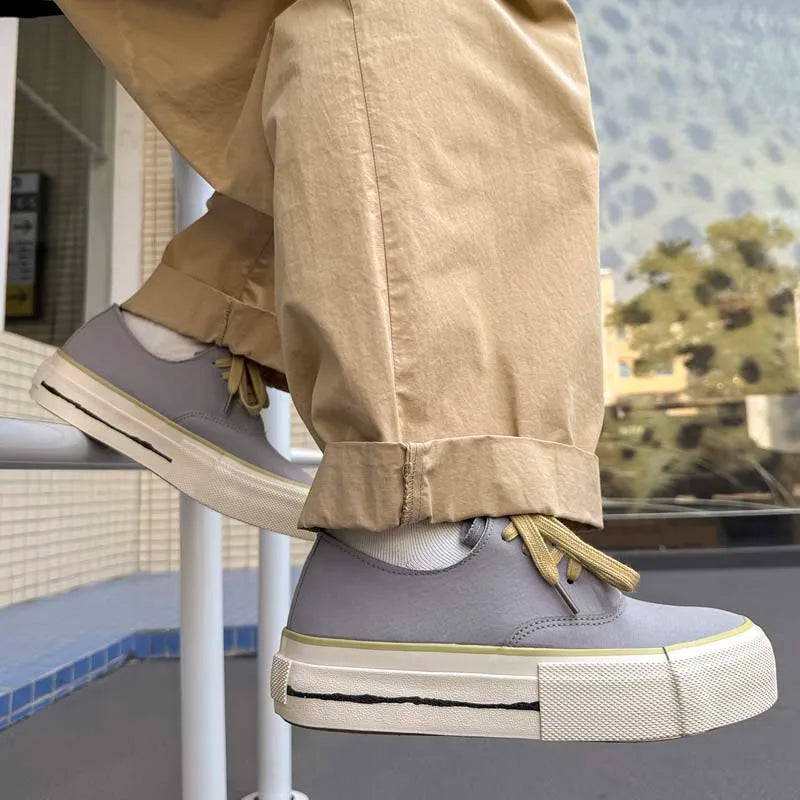 Men's high-quality canvas casual shoes Four Season breathable light soft-sole comfort fashion outdoor walking sports board shoes