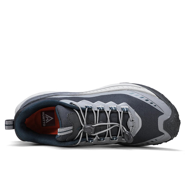 HUMTTO Men's Outdoor Sports Shoes Non-slip Trekking Shoes for Men Breathable Hiking Boots Leather Safety Walking Sneakers Man