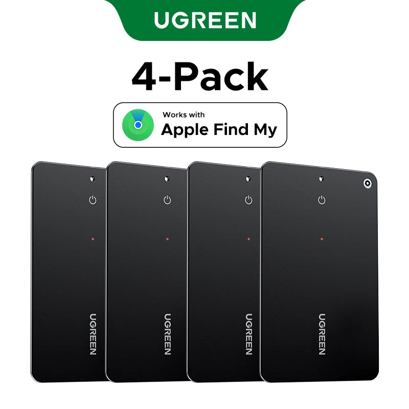 UGREEN Security SmartTrack Card Works with Apple Find My Wallet Bluetooth Tracker Phone Finder Water Resistant (iOS Only)