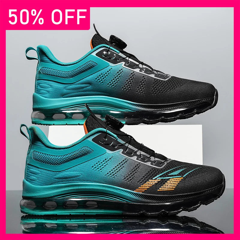 Men Sports Shoes Mesh Breathable Lightweight Cushioning Outdoor Casual Shoes New Soft Sole Rebound Summer Sports Tennis Shoes