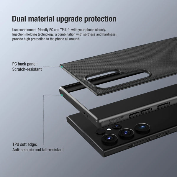 For Samsung Galaxy S25 Ultra Case NILLKIN Super Frosted Shield Pro TPU PC Ultra-Thin Phone Cover For Samsung S25/ S24 Plus