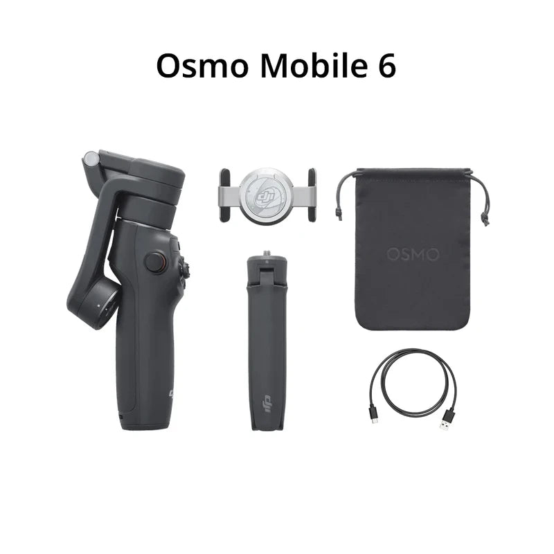 DJI Osmo Mobile 6 DJI OM 6 3-Axis Stabilization Portable and Foldable Launch Easy Tutorials and One-Tap Editing DJI OM6 Original