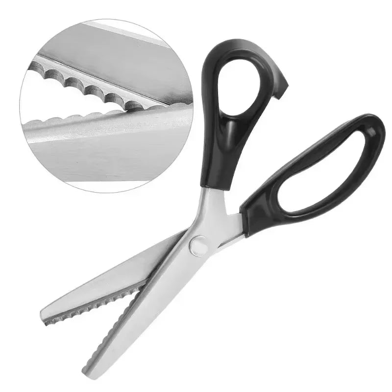 Professional Pinking Shears Stainless Steel Zig Zag Scissors for Fabric Sewing Dressmaking Quilting for Tailors Sewers DIY