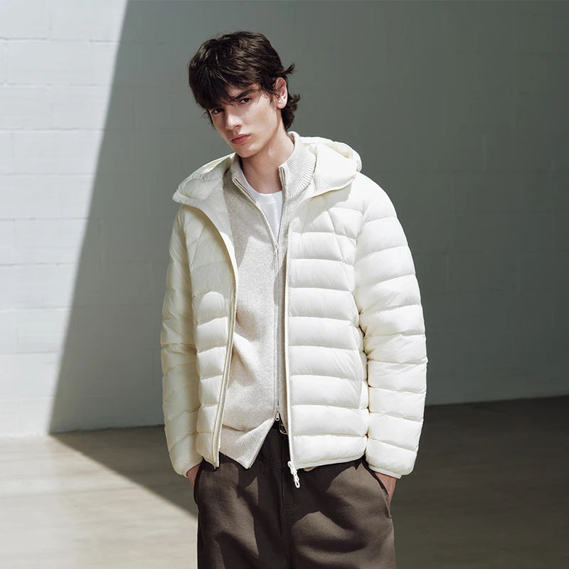 Semir Unisex Down Jacket 90 Percent Down Fill Hooded Quilted Downproof Inner Liner Lightweight Modern Style 2026 New