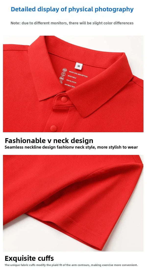 2026 Spring Summer New model Solona cotton polo shirt for corporate work attire with  team logo and patterned design