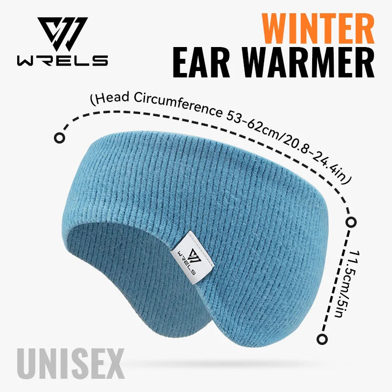 WRELS Fleece Ear Warmers Muffs Headband Ear Muffs Winter Covers for Jogging Running Hiking Cycling Skiing Windproof Earmuffs