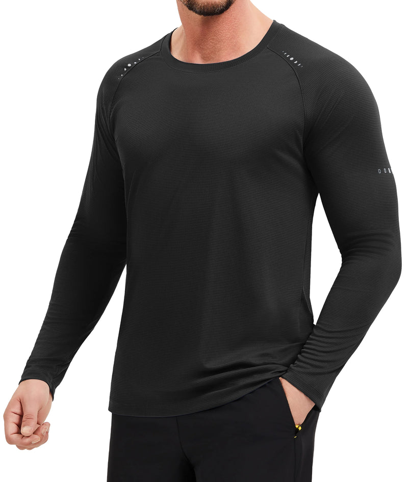 TACVASEN Men's Lightweight Shirts UPF 50+ Sun Protection UV Shirt Dry Fit T-Shirts for Hiking Running Athletic Gym Swim Tee Tops