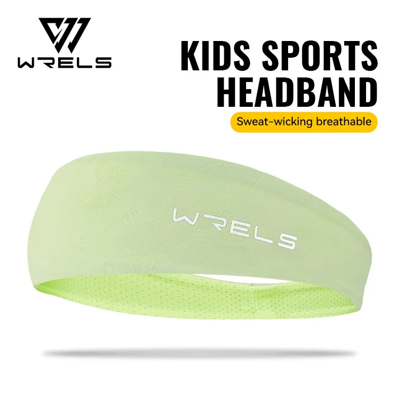 WRELS Kids Headband Children Sweatband Non Slip Breathable Soft Elastic Hair Band Boys Girls Soccer Basketball Athletic Sport Wr
