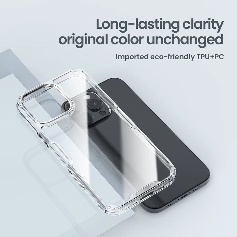 Nillkin For iPhone 16 Pro Max Case Nature TPU Case for iPhone 16 Pro Transparent Clear Soft Silicone Cover For iPhone 16 Cases