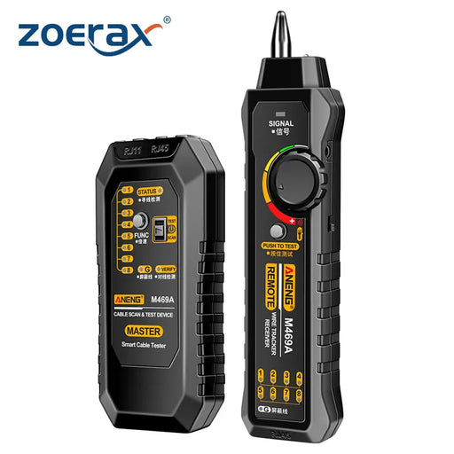 ZoeRax Wire Tester RJ45 RJ11 Cable Tracker Line Finder Multifunction Wire Tracker Ethernet LAN Network Cat5 Cat6 with Earphone