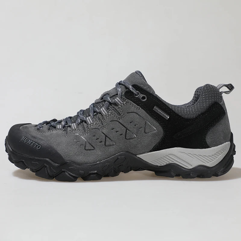 HUMTTO Trekking Shoes for Men Waterproof Climbing Hiking Shoes Mens Sports Luxury Designer Outdoor Leather Safety Sneakers Man