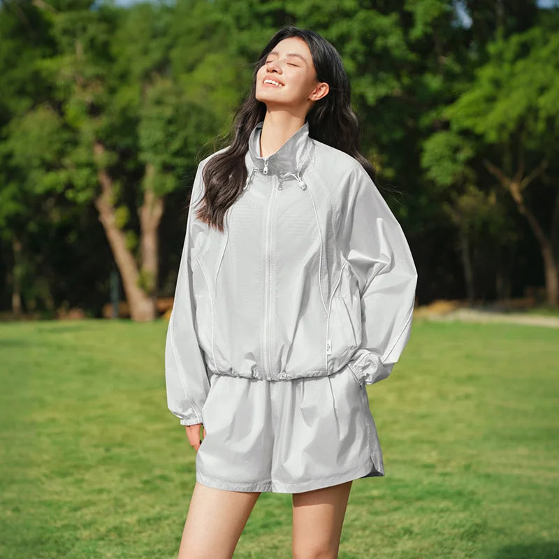 Semir Women Set Sun Protection Two Piece Summer 2026 Lightweight Casual Outdoor Style Fashion Outfit Matching Suit