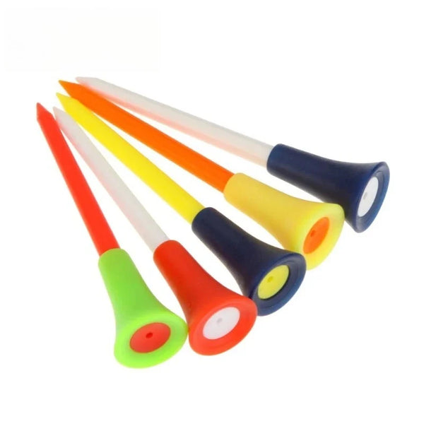 83mm Golf Tees 50pcs Plastic Ball Seat Soft Rubber Cover SJT01