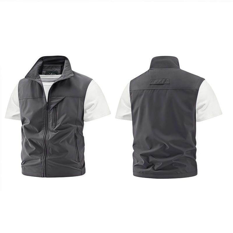Trendy Fishing Vest Multi-Pocket Vest High-End Custom Text Logo Printed Brand Work and Leisure All-Match
