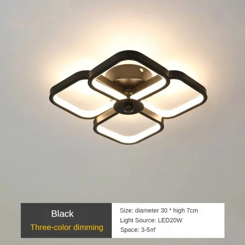 Creative Round Square for Living Room Bedroom Corridor Aisle Balcony Hallway Lighting Lamps Modern Led Ceiling Lights