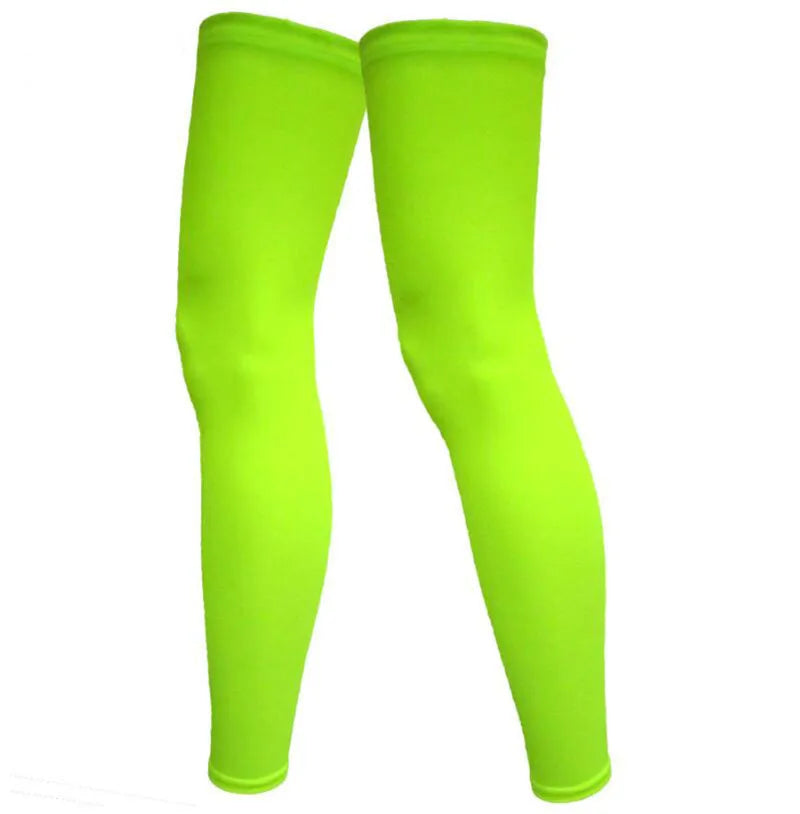 Mieyco Men Summer Ice Silk Leggings UV Sun Protection Leg Covers for Cycling Running Outdoor Sports Perneras Ciclismo Hombre